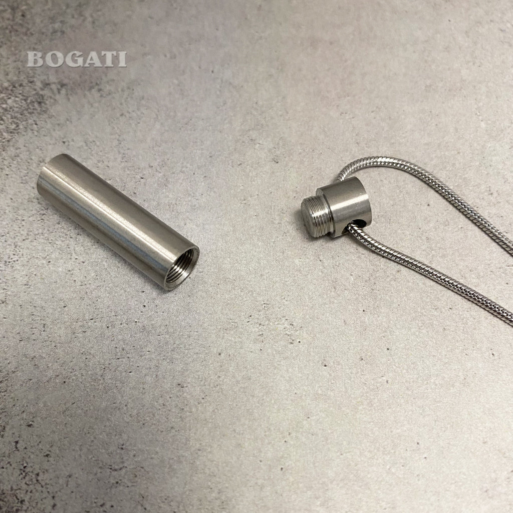J-202 - Simple Cylinder - Pendant with Chain