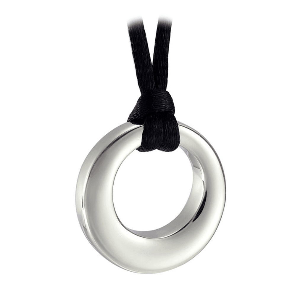 J-390- Circle of Life - Silver-tone - Pendant with Rope