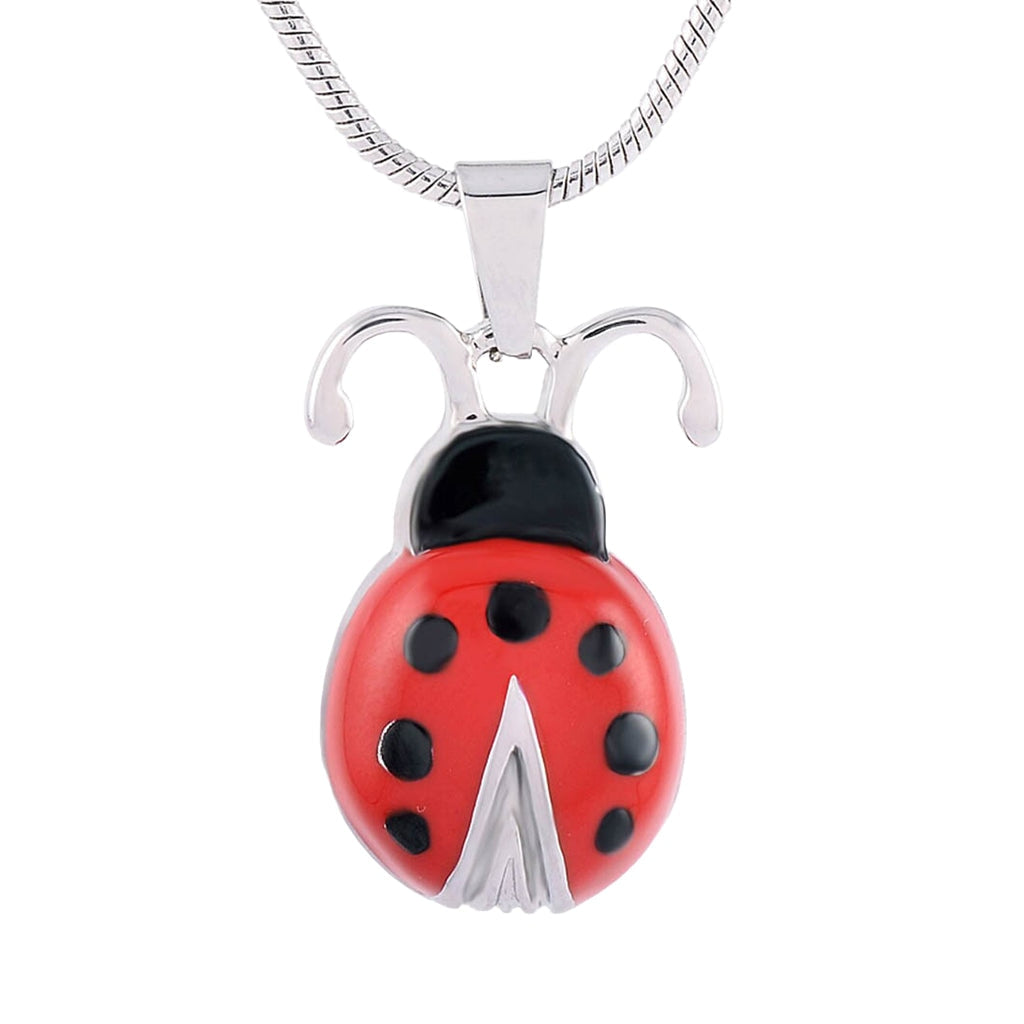 J-7460 - Ladybug - Silver-tone - Pendant with Chain