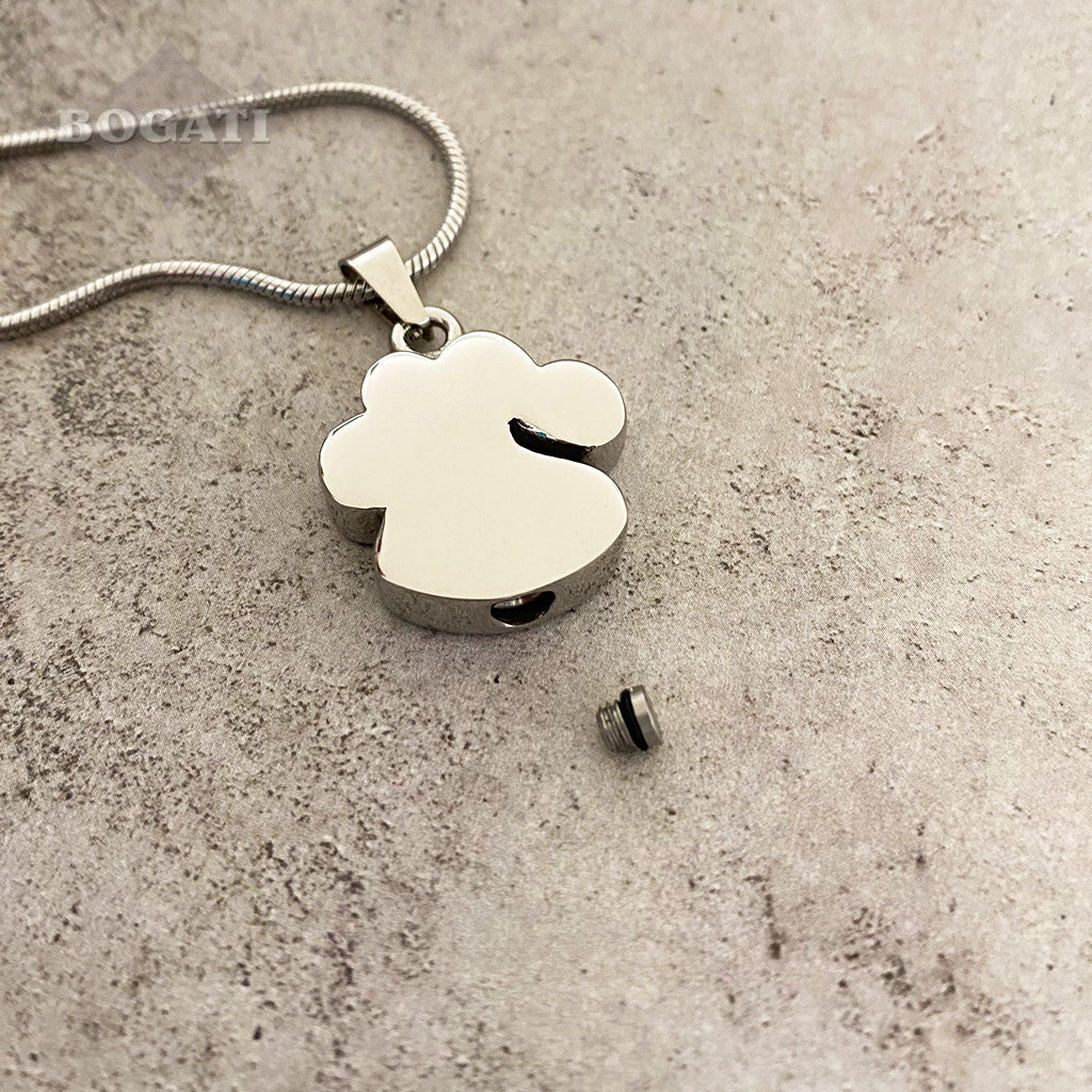 J-756 Paw with Rhinestones – Pendant with Chain