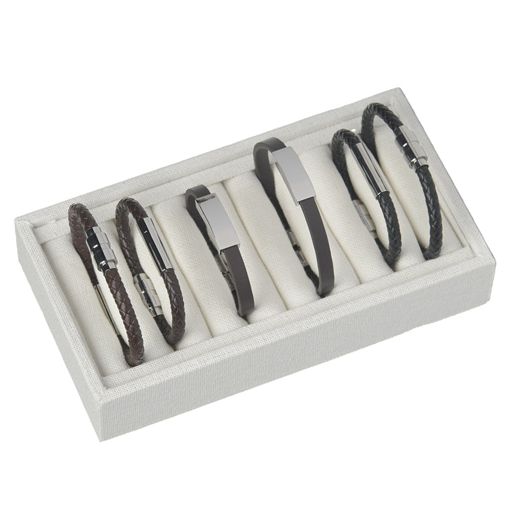 Jewelry Package: Leather Bracelets- Pack of 6