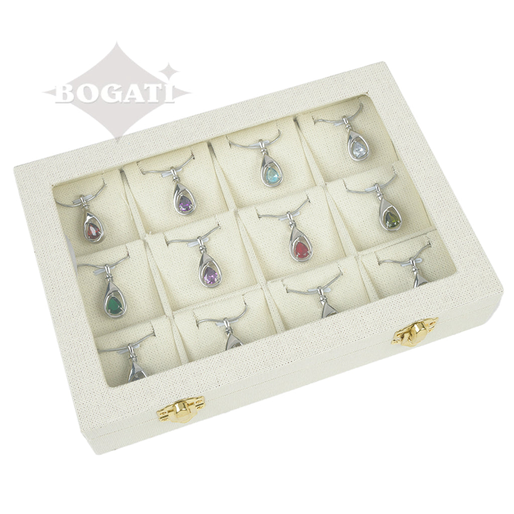 Jewelry Package: Birthstone Teardrops - Pendants with Chains