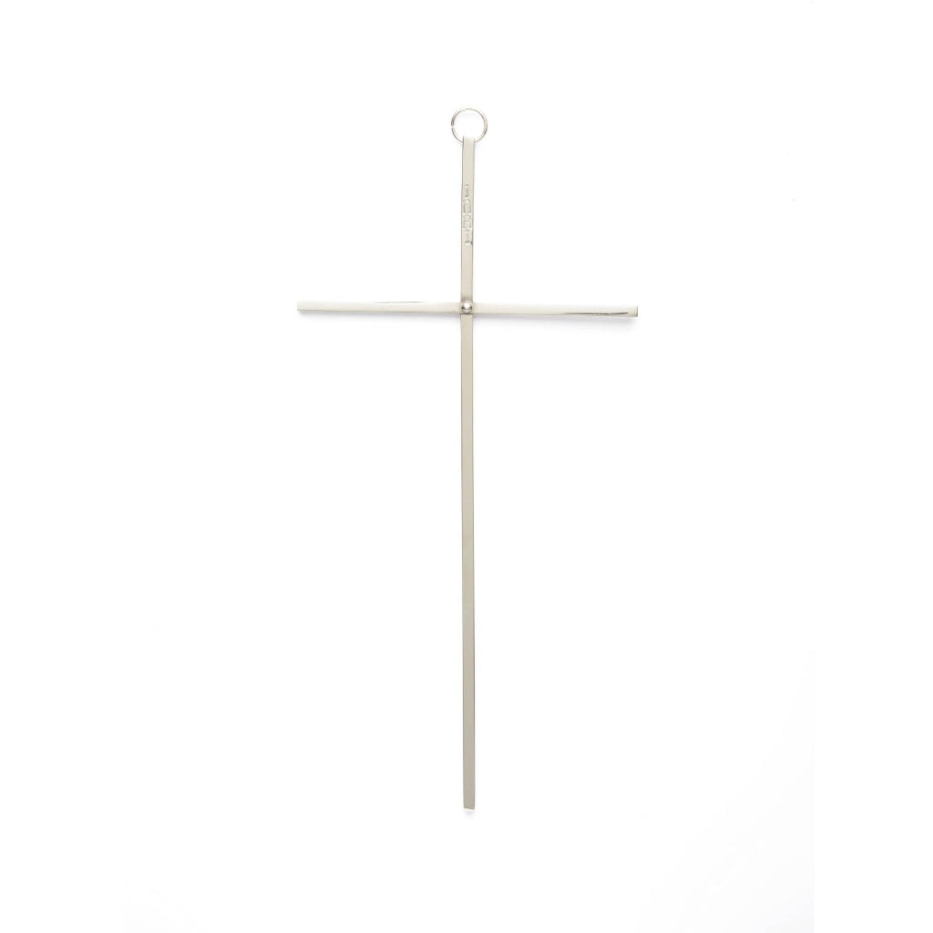 CLEARANCE Nickel Plated Brass Cross -BC-9079