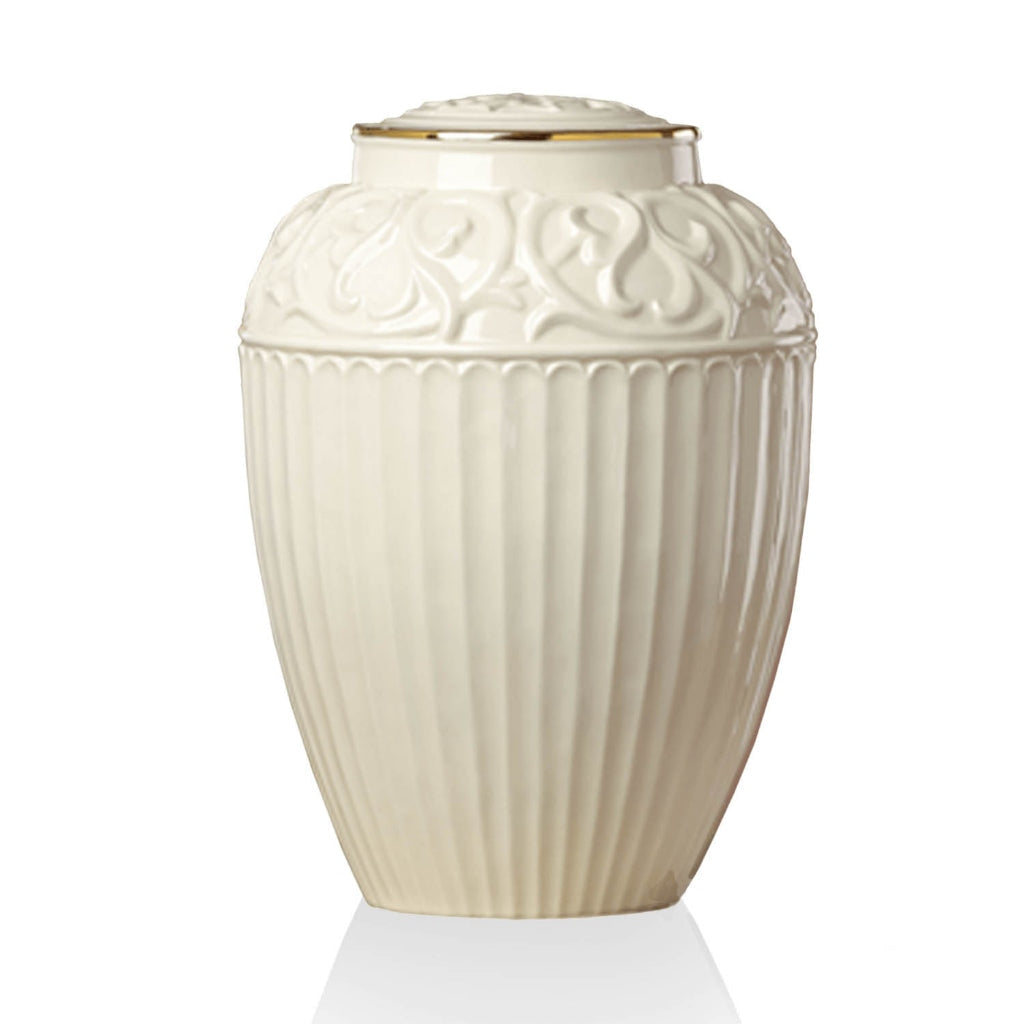 ADULT Fine Porcelain Urn with 24k Gold Trim Lenox