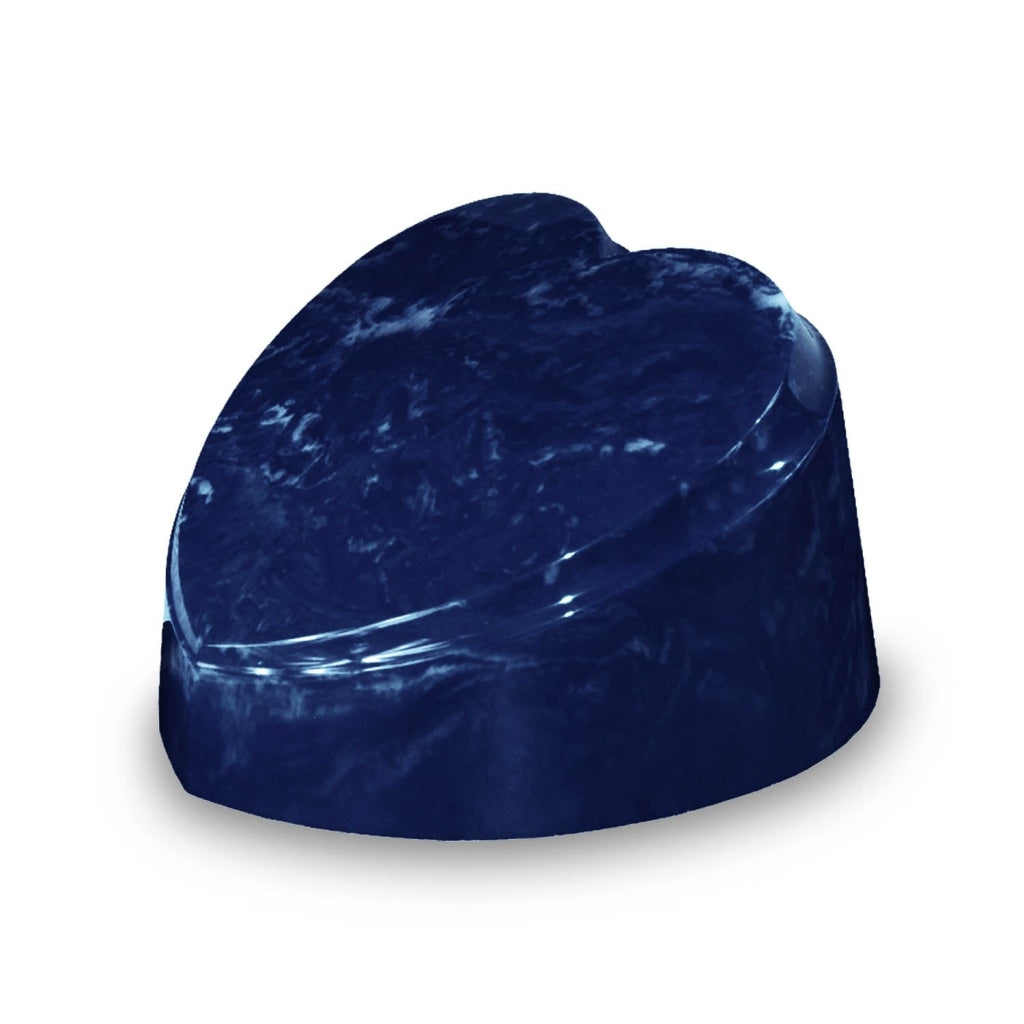 The Heart Urn - Cultured Marble - Adult 225 cu in Blue