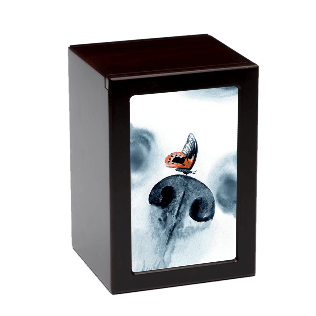 LARGE PY06 - Dark Cherry - Butterfly on Dog's Nose