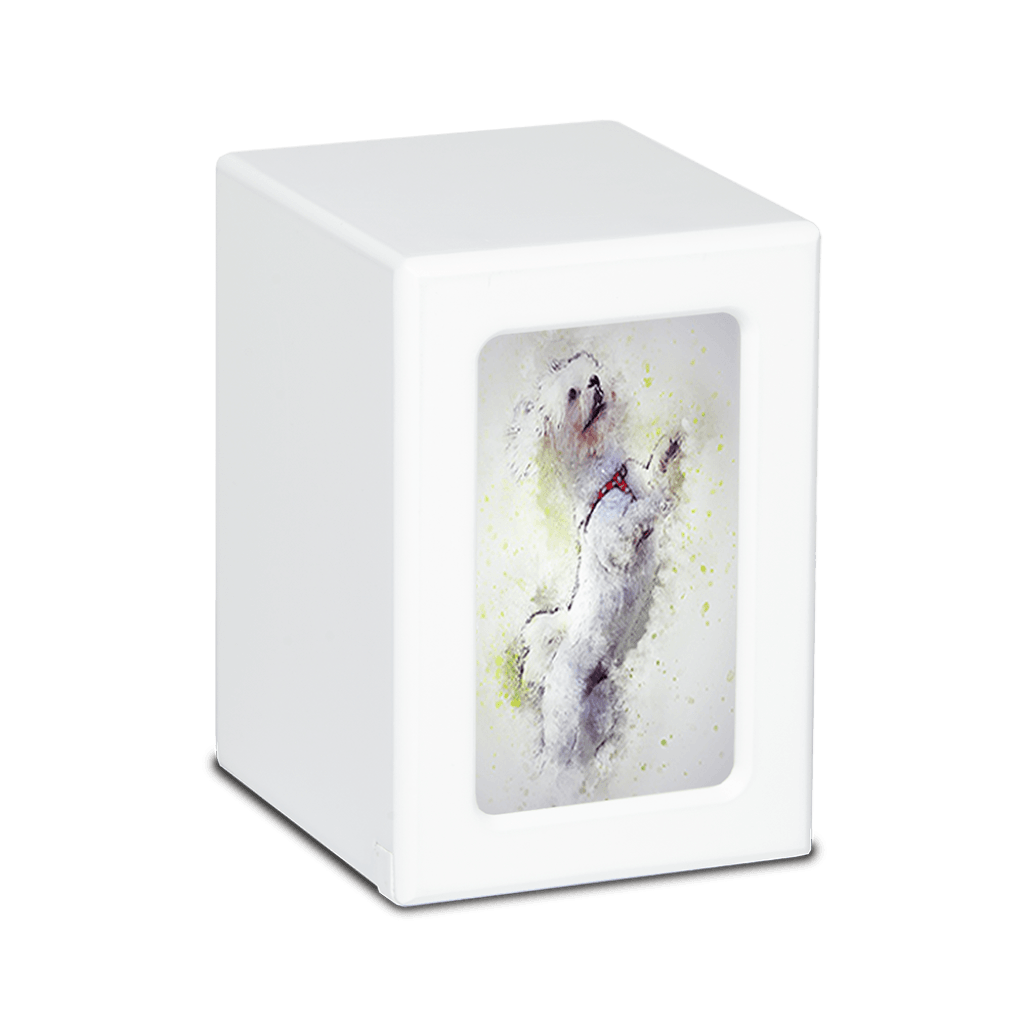 MEDIUM PY06 -White- Lhasa Apso Dog