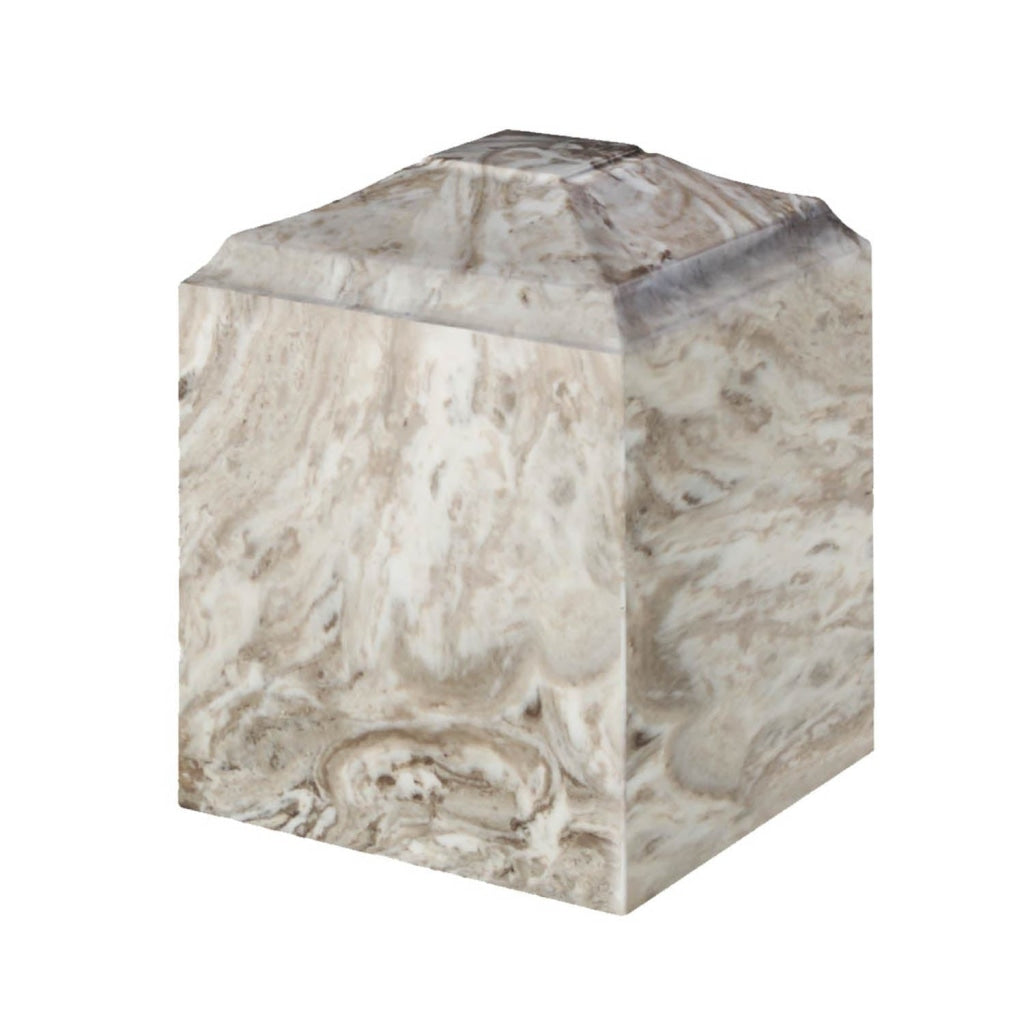 SMALL Cube Cultured Marble Perlato