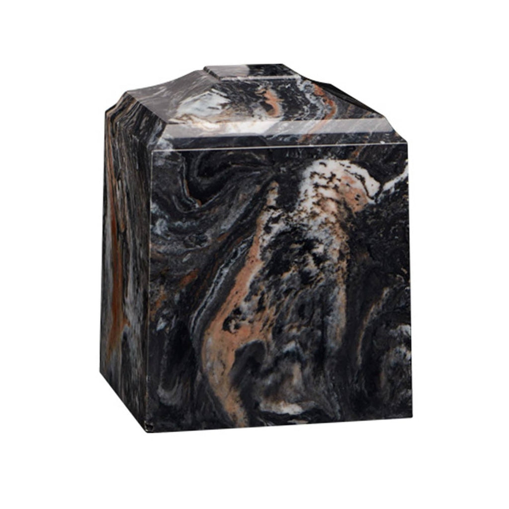SMALL Cube Cultured Marble Mission Black