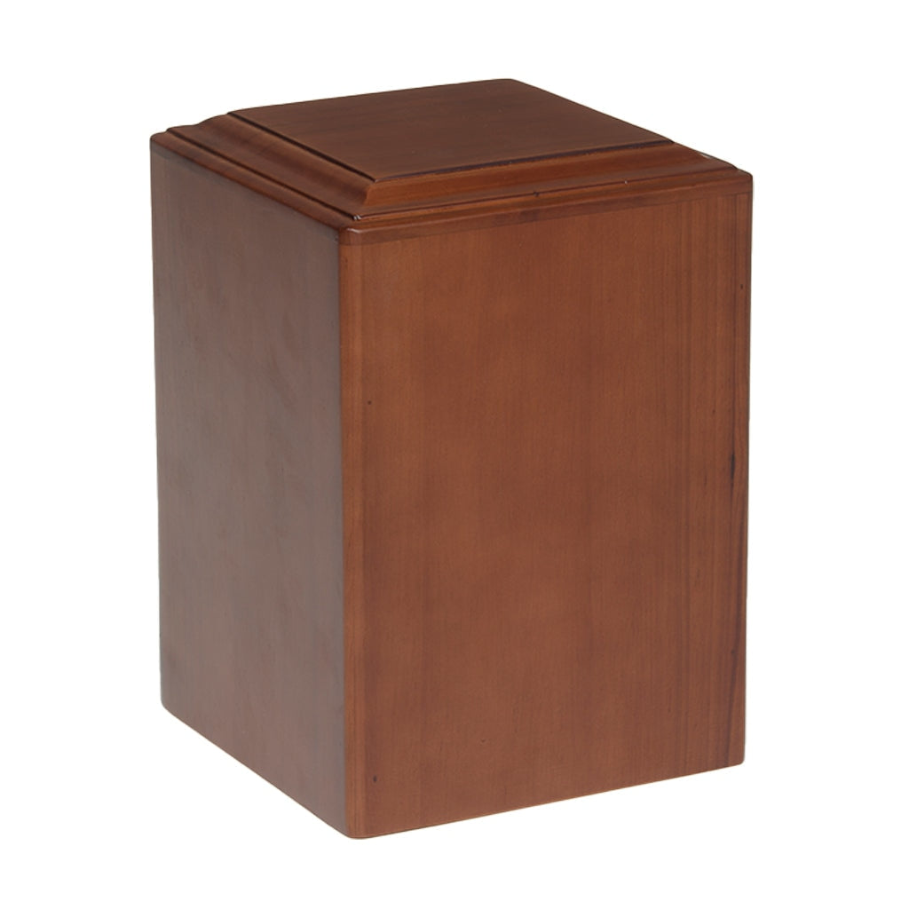 IMPERFECT SELECTION - ADULT - Rubberwood Vertical Urn -1104- Espresso Brown - Case of 4