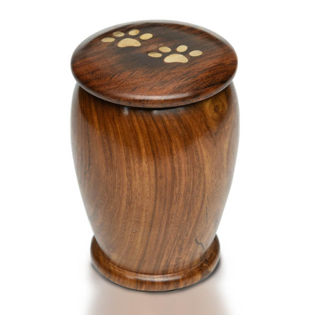 Medium Rosewood Paw Print Vase Bogati Urn Company