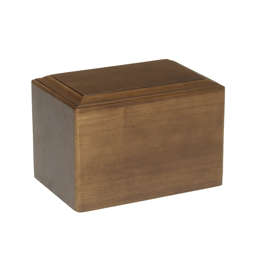 IMPERFECT SELECTION - ADULT - Rubberwood Urn -1103- Light Espresso - Case of 4