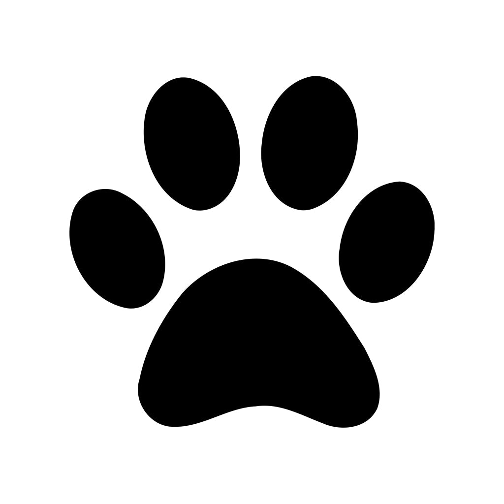 Paw Print- DOG - Symbol in Plate