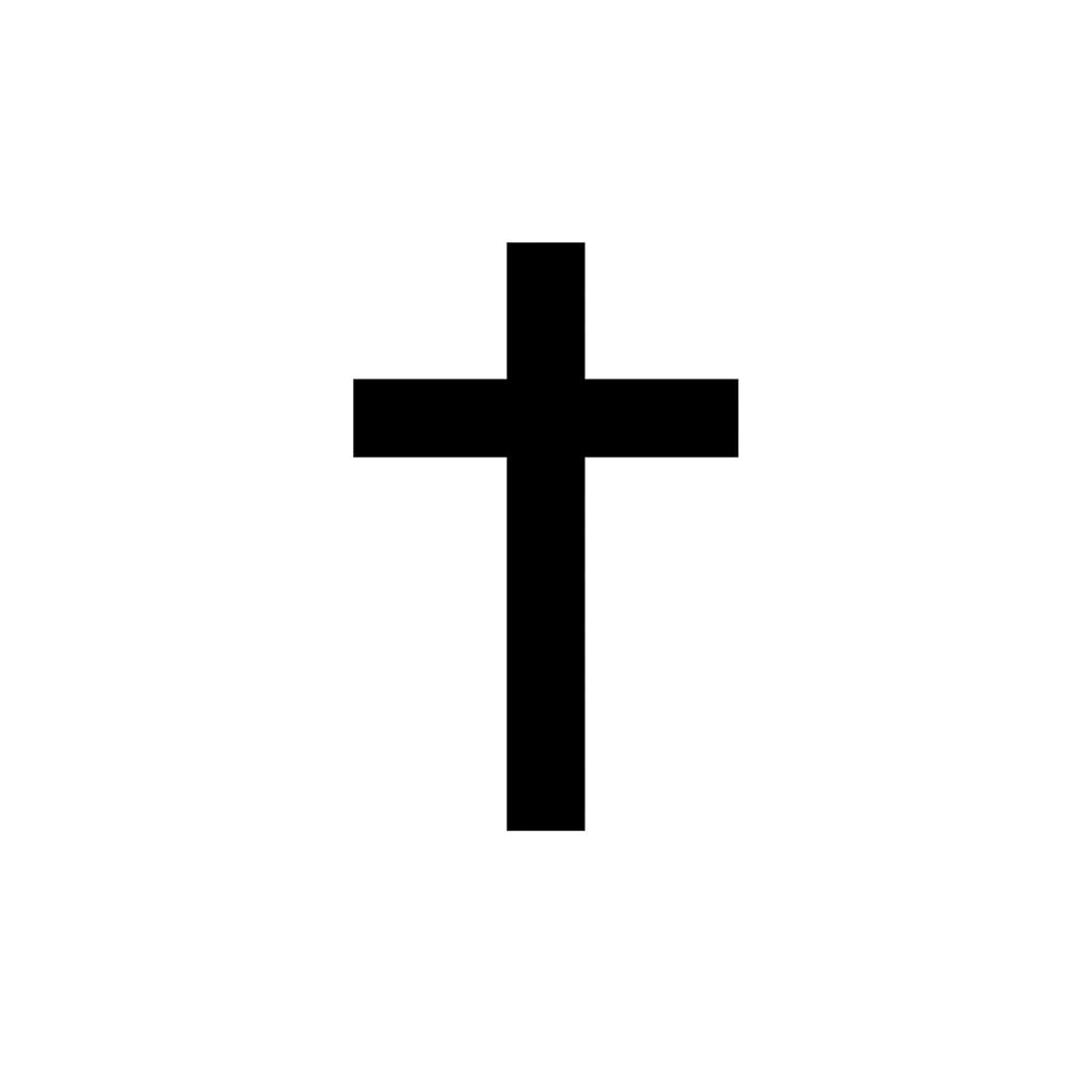 Image 3 - Simple Cross - Symbol in Plate