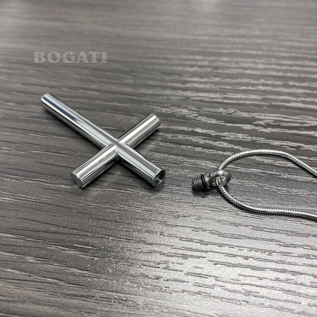 Vine-wrapped Silver Cross | Bogati Urn Company