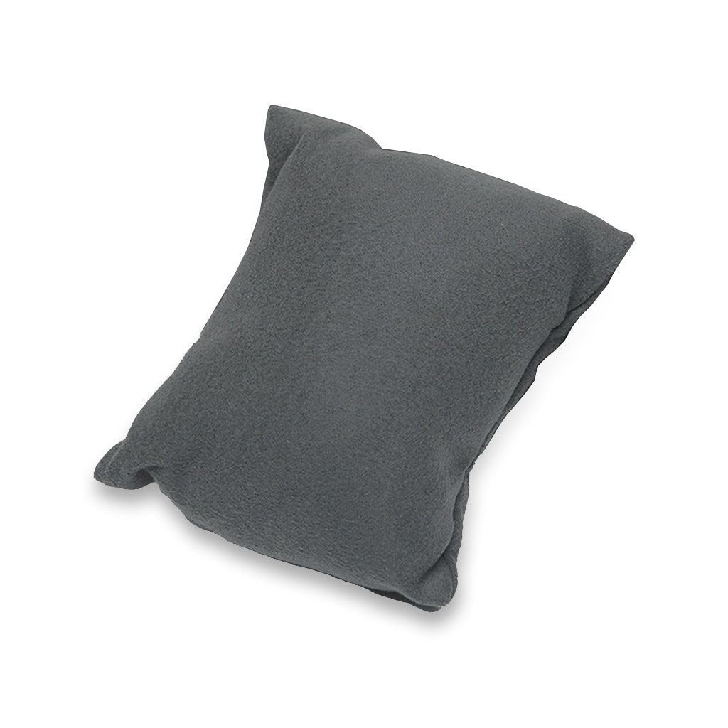 Plush Jewelry Display Pillow Gray Microfiber